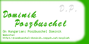 dominik poszbuschel business card